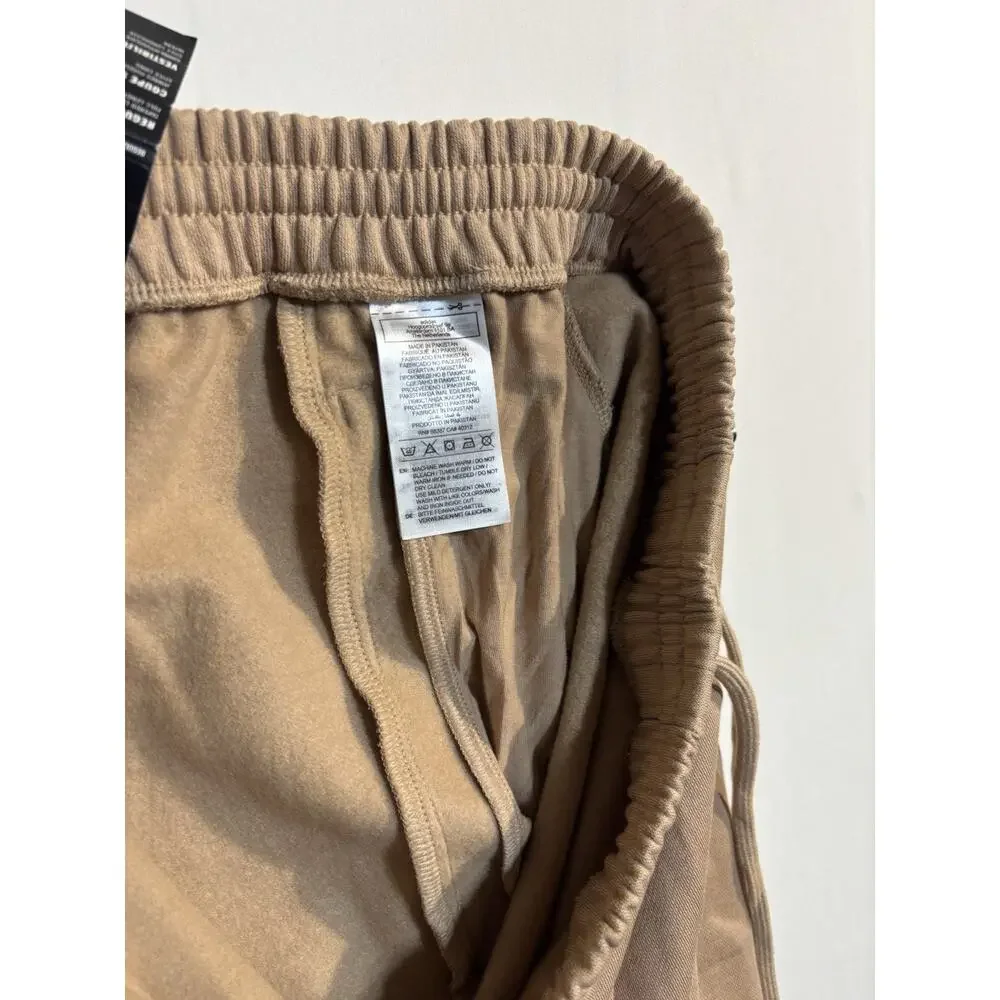 Adidas Cargo Jogger Sweatpants 2XL Beige Tan Athletic Fleece Pants NWT 🔥🖤